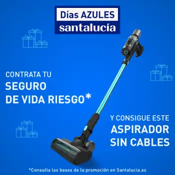 Al contratar online tu seguro de Vida Riesgo te llevas gratis un aspirador escoba sin cable